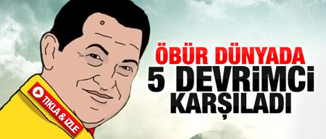 Hugo Chavez çizgi filmde cennetlik oldu