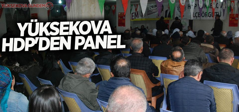 Yüksekova HDP'den panel