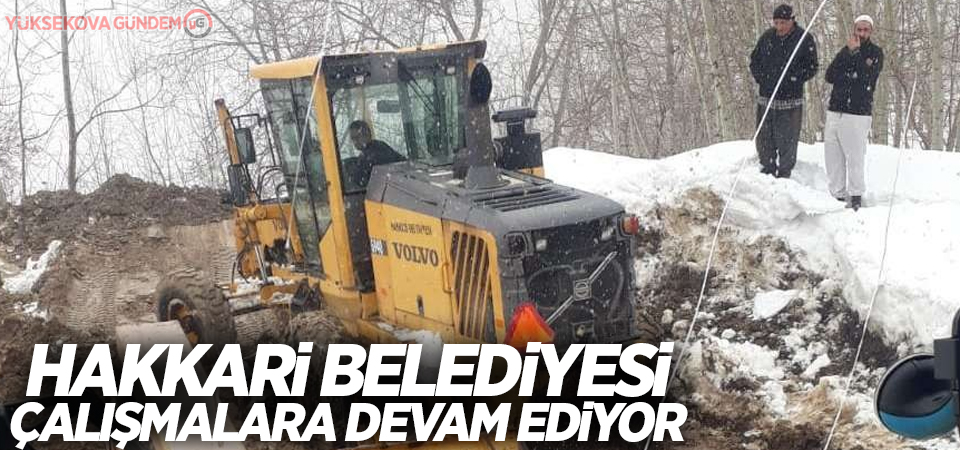 Hakkari Belediyesi çalışmalara devam ediyor