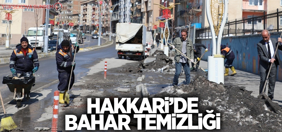 Hakkari Belediyesinden bahar temizliği