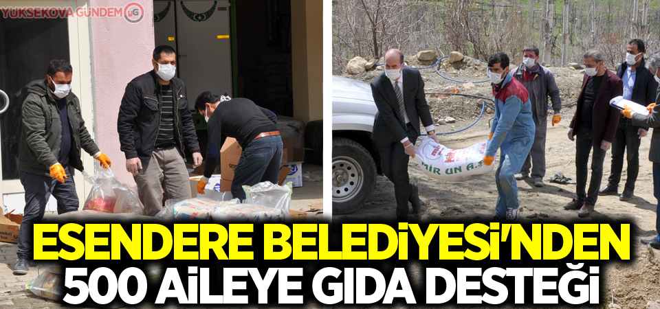 Esendere Belediyesi'nden 500 aileye gıda desteği