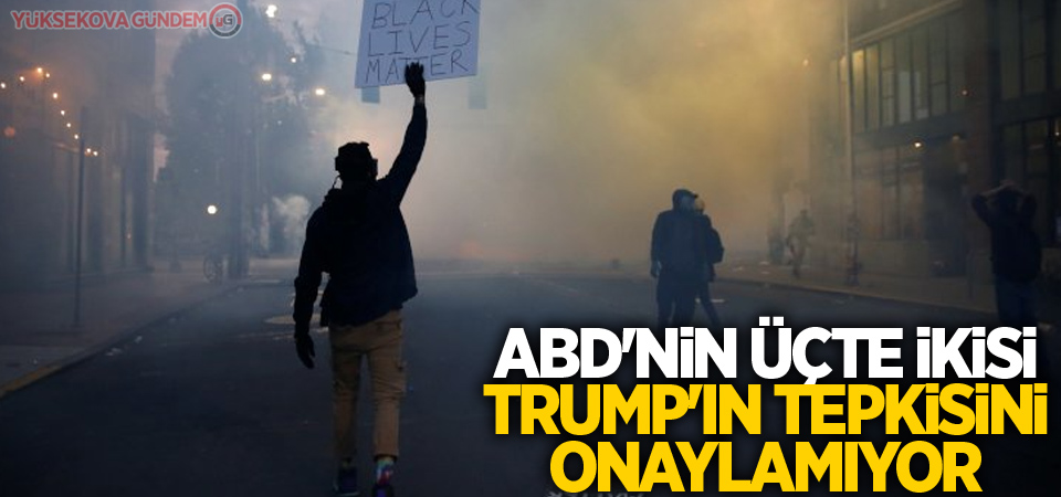 ABD'nin üçte ikisi Trump'ın tepkisini onaylamıyor