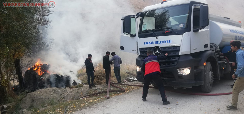 Hakkari’de bin bağ ot yandı