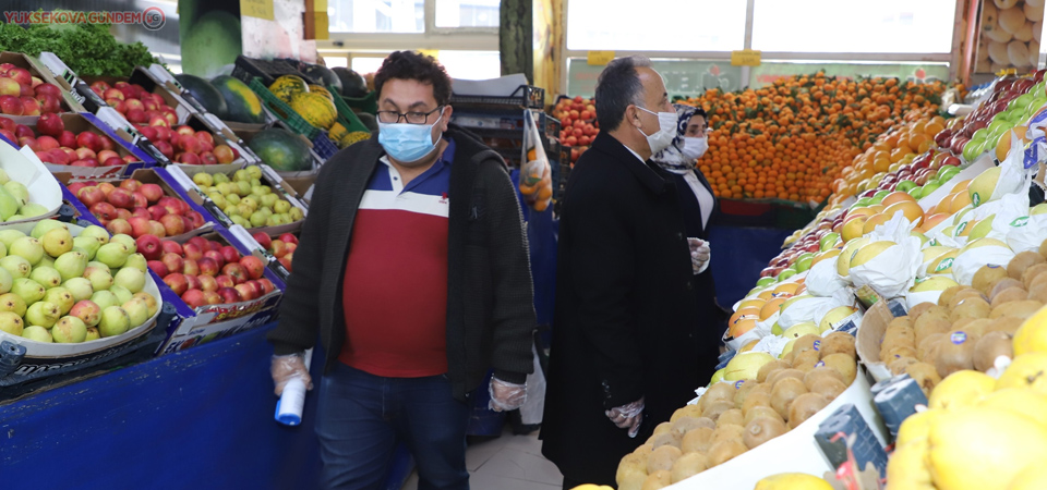 Hakkari’de maske ve etiket denetimi