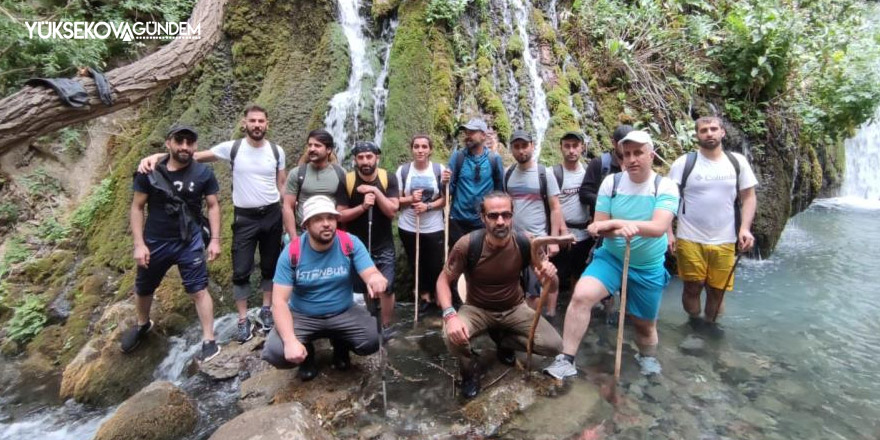 Dağcılar saklı cennet kaval şelalesini ziyaret ettiler