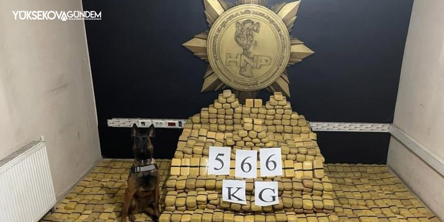 Yüksekova'da 566 kilo eroin ele geçirildi