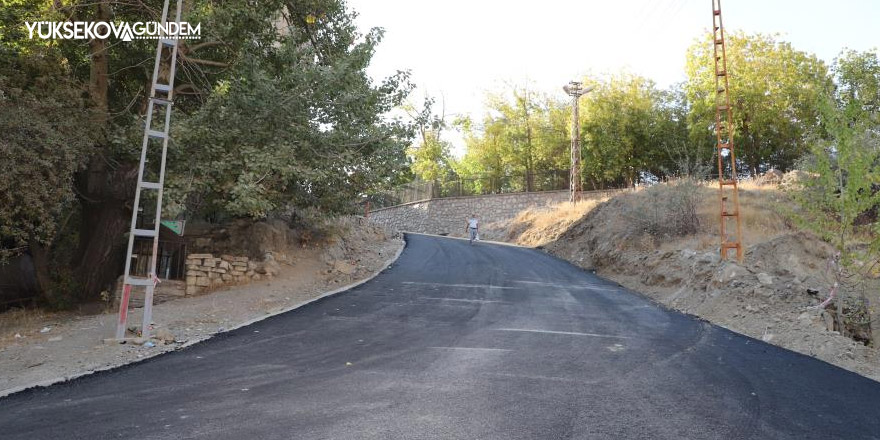 Hakkari Belediyesinden yol asfaltlama çalışması