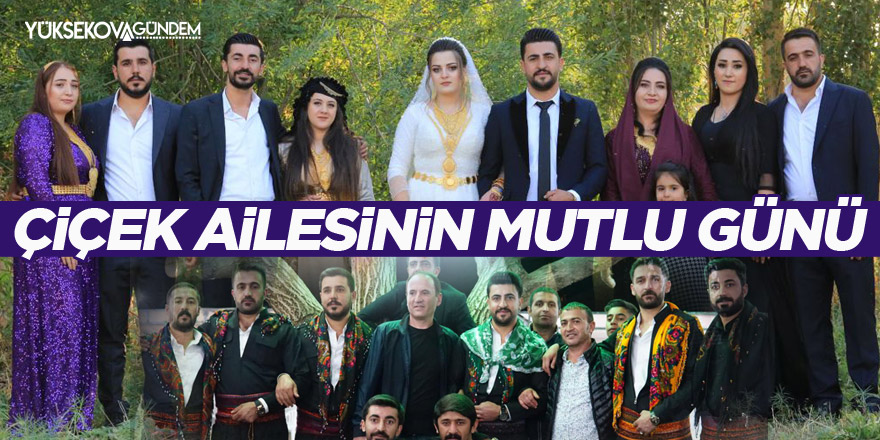 Çiçek ailesinin mutlu günü