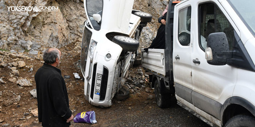 Hakkari Çukurca yolunda kaza: 1 yaralı