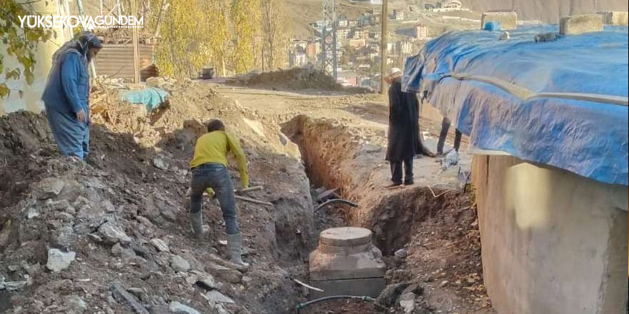 Hakkari’de 700 metre yeni kanalizasyon hattı yapıldı