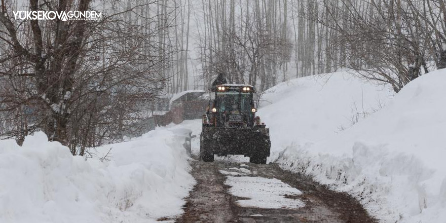 Hakkari'de 112 yerleşim yerinin yolu ulaşıma kapandı