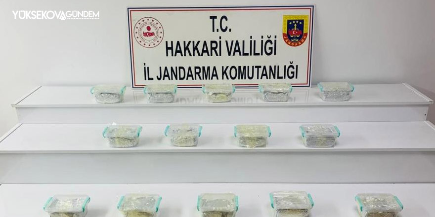 Hakkari’de 15 kilo 811 gram uyuşturucu ele geçirildi