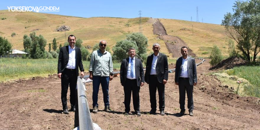 Kaymakam Çimşit doğalgaz çalışmalarını inceledi