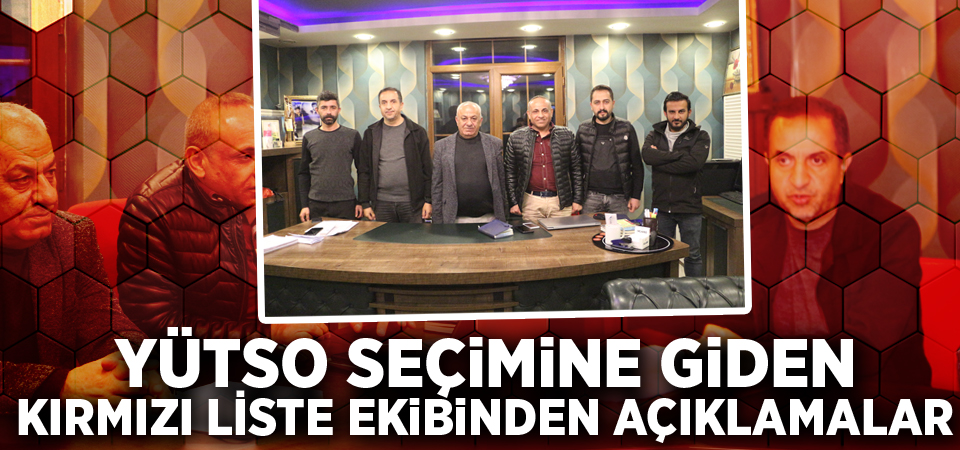 YÜTSO Adaylığına Yarışan 'Kırmızı Liste Ekibi' Projelerini Anlattı