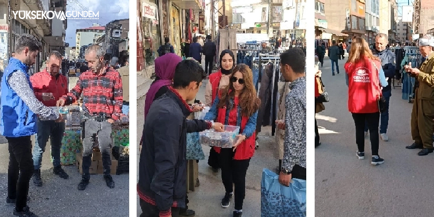 Yüksekova Gençlik Merkezi'nden vatandaşa kadir gecesi ikramı