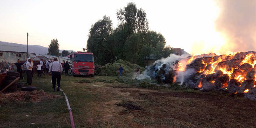 Yüksekova’da Korkutan Yangın