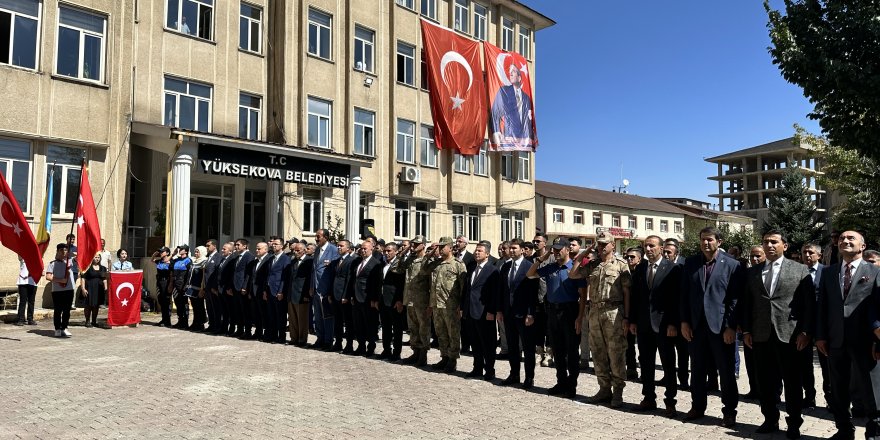 Yüksekova'da 19 Eylül gaziler günü kutlandı