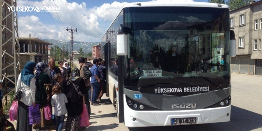 Yüksekova Belediyesi'nden toplu taşıma ile ilgili duyuru!