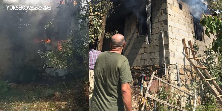 Hakkari’de korkutan yangın