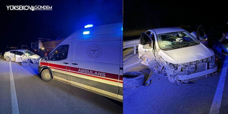 Yüksekova'da Trafik kazası: 2 yaralı