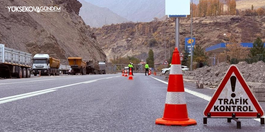 Hakkari’de radarla hız kontrol uygulaması yapıldı