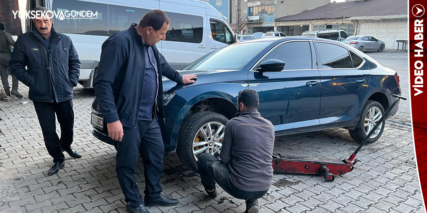 Yüksekova’da Kış Lastiği Mesaisi Başladı