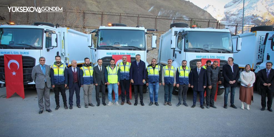 Hakkari İl Özel İdaresi Bünyesine Yeni Katı Atık Toplama Araçları Kazandırıldı