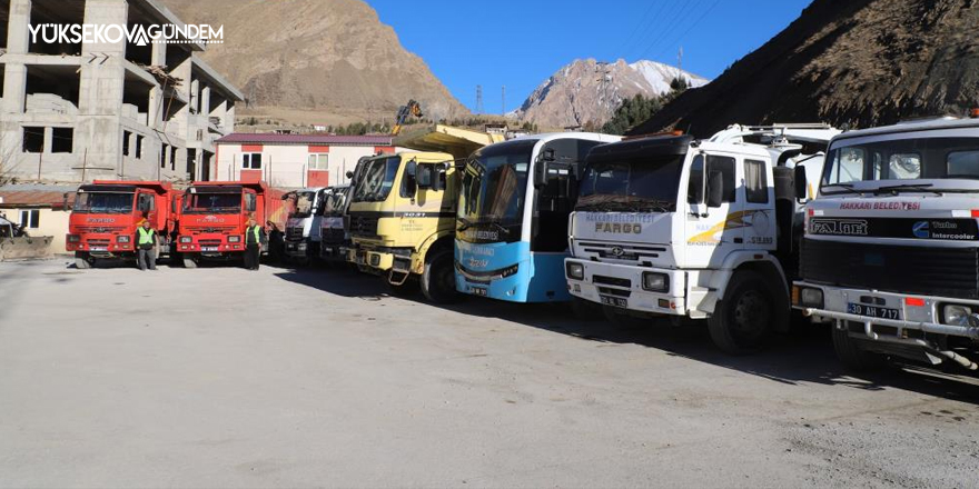 Hakkari belediyesi karla mücadeleye hazır