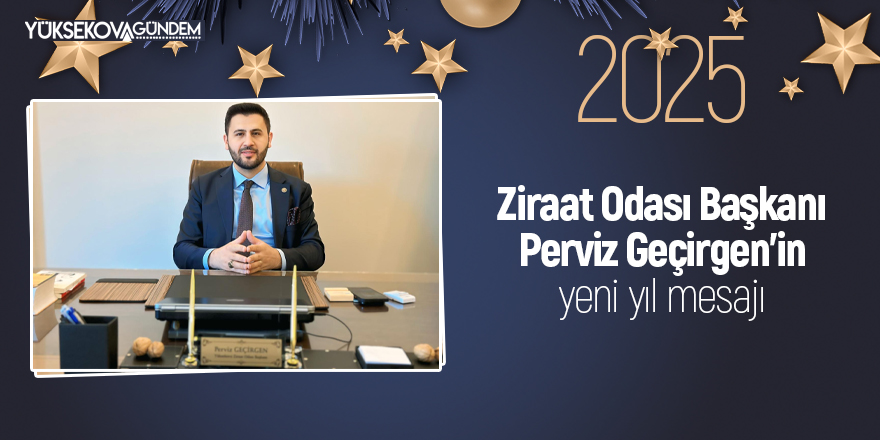 Ziraat Odası Başkanı Geçirgen'den yeni yıl mesajı