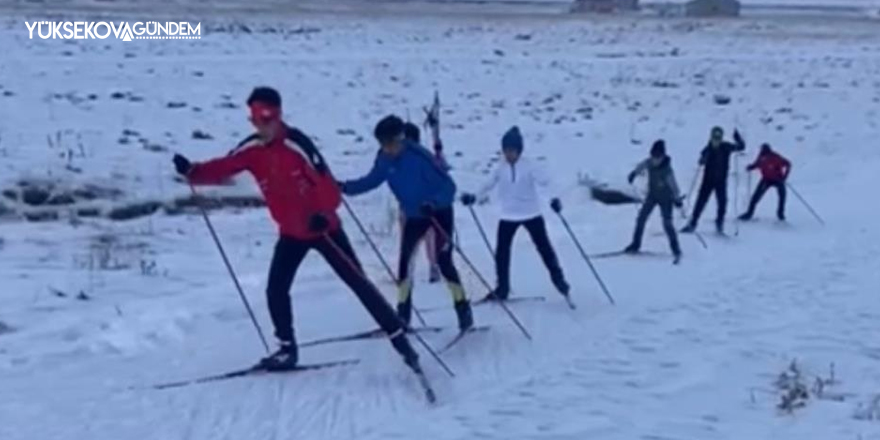 Yüksekovalı sporcular, yarışmaya hazırlanıyor