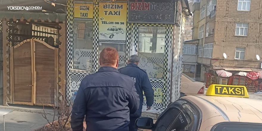 Zabıta ekiplerinden taksi duraklarına su aboneliği denetimi