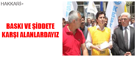 Baskı, şiddete karşı alanlardayız...