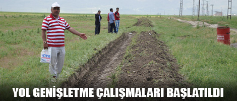 Yol genişletme çalışmaları başlatıldı