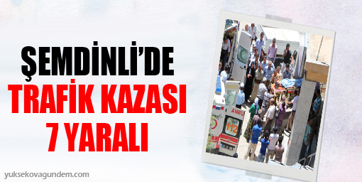 Şemdinli'de trafik kazası: 7 yaralı