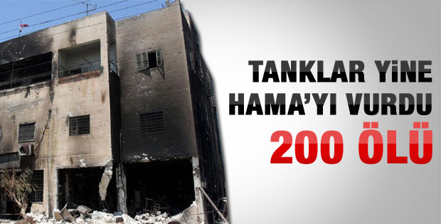 Hama'da katliam: 200 kişi öldü