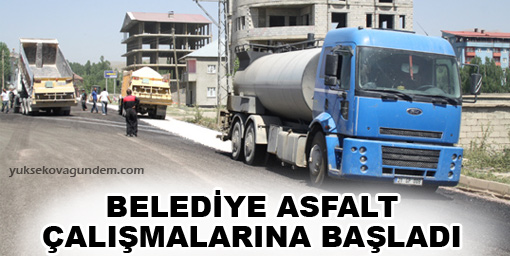 Belediye asfalt çalışmalarına başladı