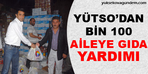 YÜTSOdan Bin 100 Aileye Gıda Yardımı