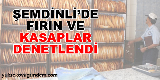 Şemdinli'de Kasap, Pastane ve Fırınlar Denetlendi