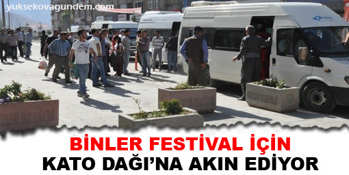 Binler festival için Kato Dağı'na akın ediyor