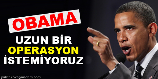 Obama, Ortak Görüşlerimiz Var