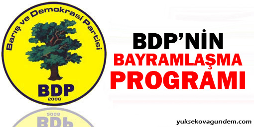 BDP'nin bayramlaşma programı