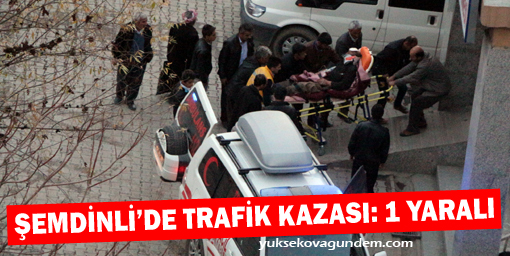 Şemdinli'de trafik kazası: 1 Yaralı