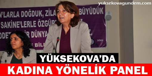 Yüksekova'da kadına yönelik panel