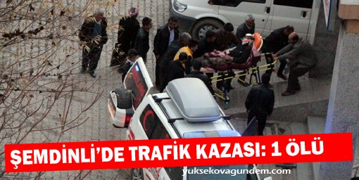 Şemdinli'de trafik kazası: 1 Ölü