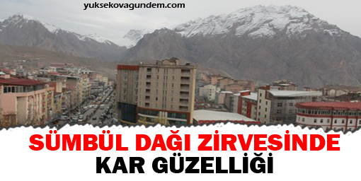 Sümbül dağı zirvesinde kar güzelliği