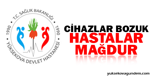 Cihazlar bozuk vatandaş mağdur