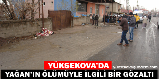 Yüksekova'da Yağan'ın ölümüyle ilgili bir gözaltı