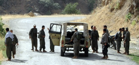 PKK Yine arama noktası kurdu