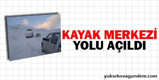 Kayak merkezi yolu açıldı